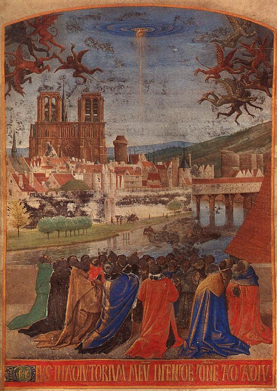 Jean Fouquet Descent of the Holy Ghost upon the Faithful Sweden oil painting art